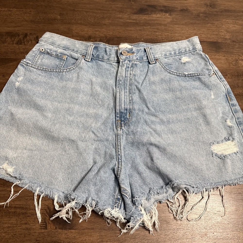 BDG Urban Outfitters A Line Cutoff Denim Jean Shorts Sz 34 High Rise Jeans Short